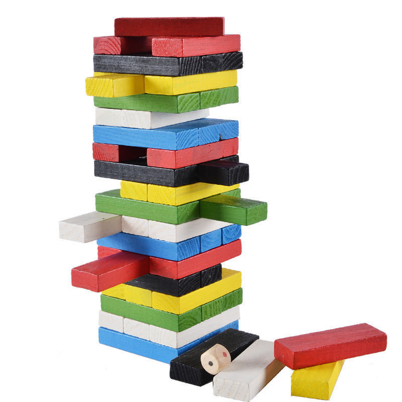 Board Game Saboteur - Wooden Stacking Tower Game Interactive Board