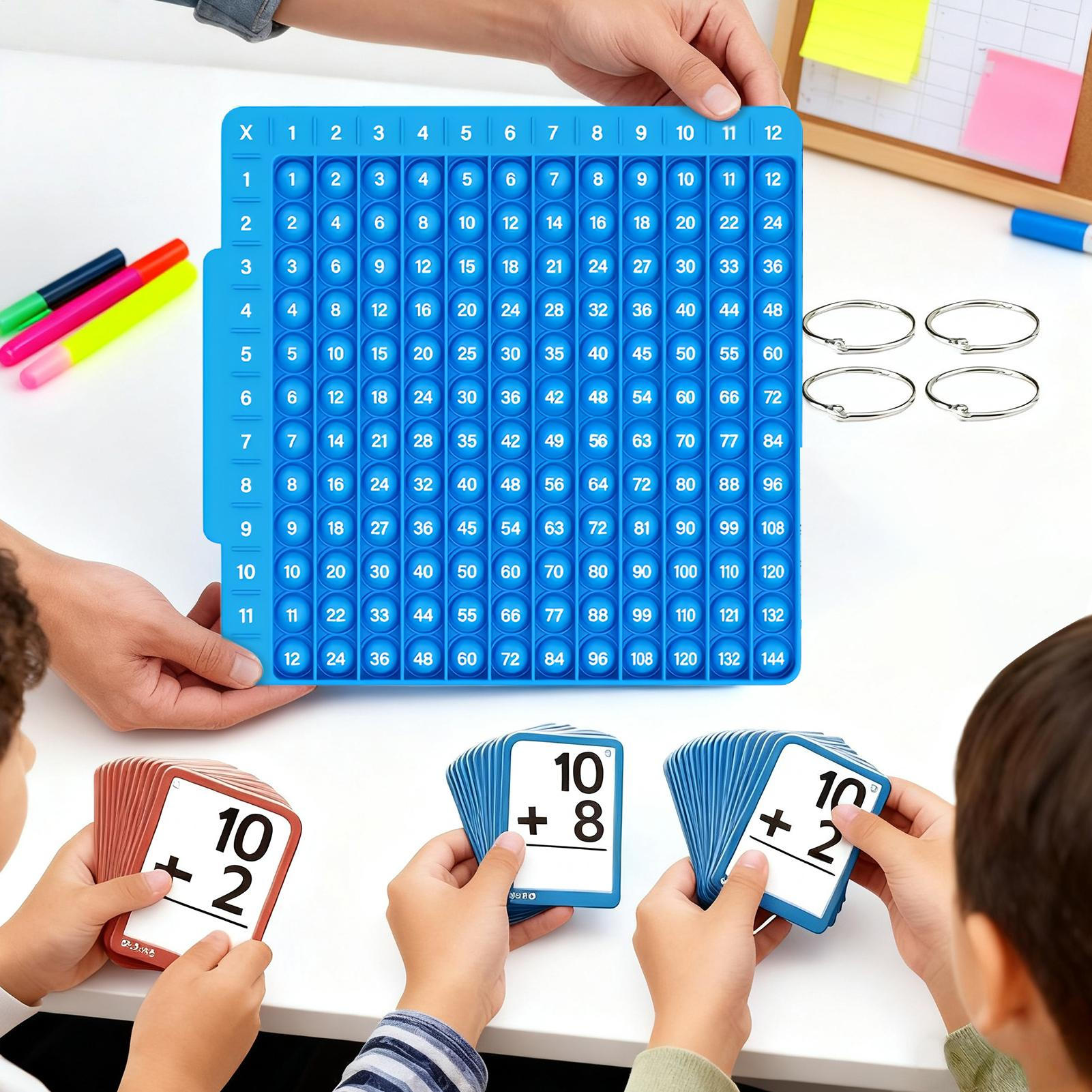Board Game Operation - Math Flash Cards Game With Board
