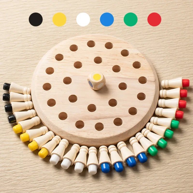 Board Game Of Life - 1PC Wooden Memory Match Stick Chess