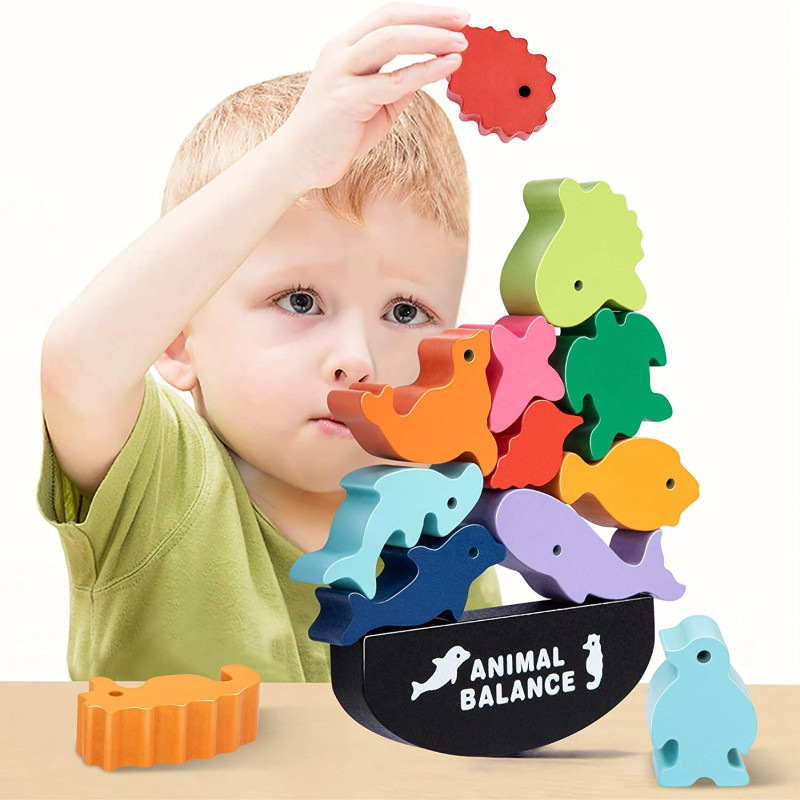 Board Game Recommendation - New Children Montessori Wooden Animal Balance
