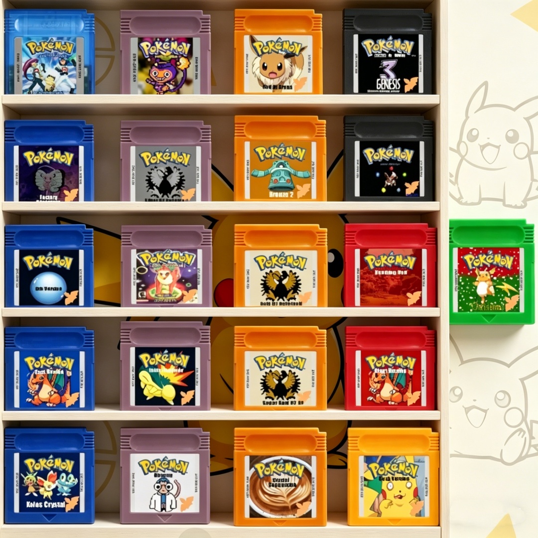 Board Games - GBC Pokemon Series Game Cartridge Black