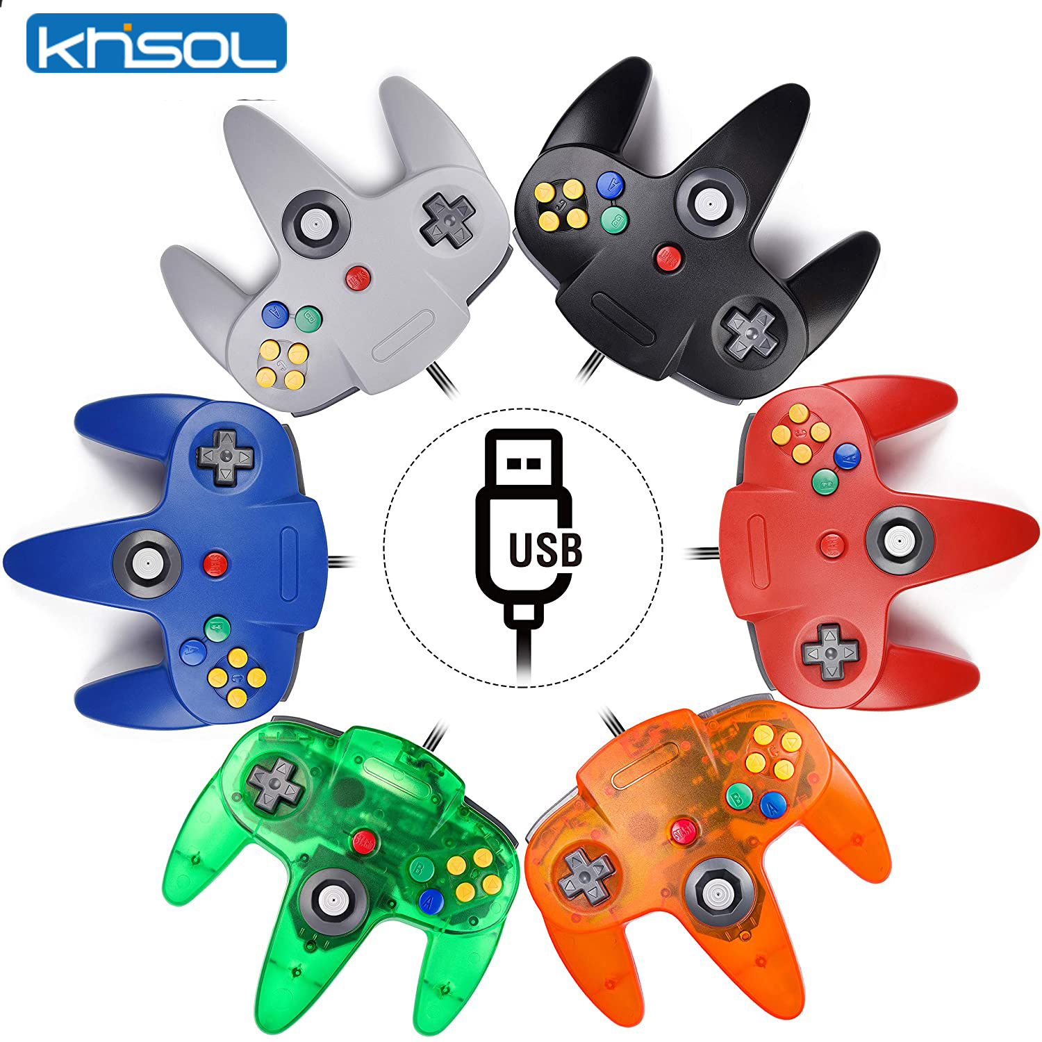 Board Game Steam - N64 Controller Classic USB Wired Remote