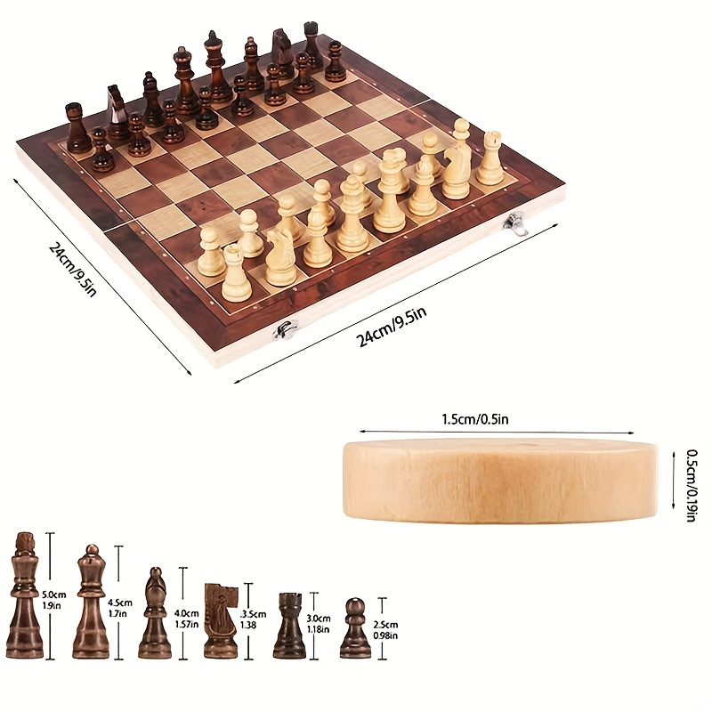 3 in 1 Chess Board, Folding Wo - Board Game Operation 评论和价格