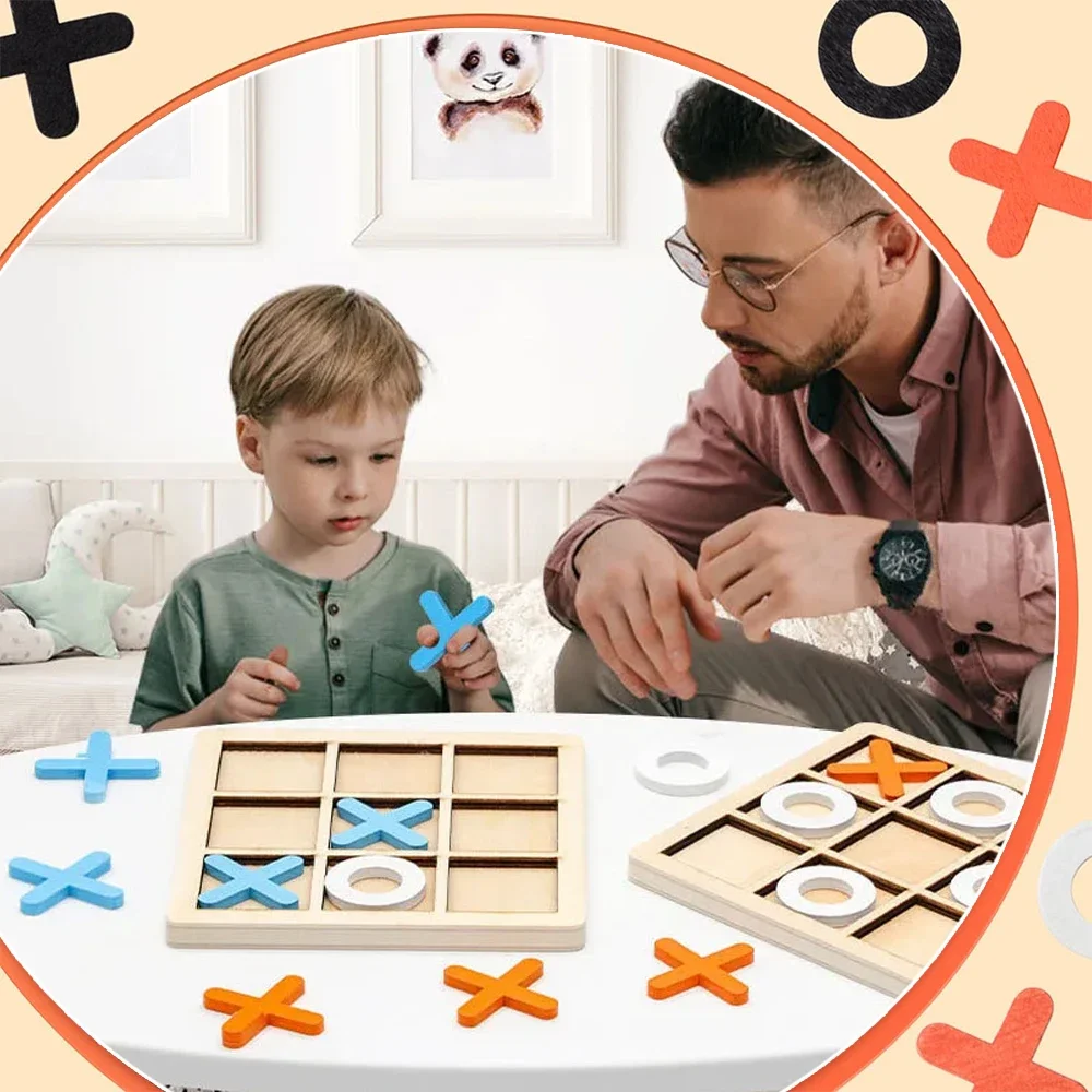 Wooden XO Tic Tac Toe Game Min - Board Game Recommendation 评论和价格