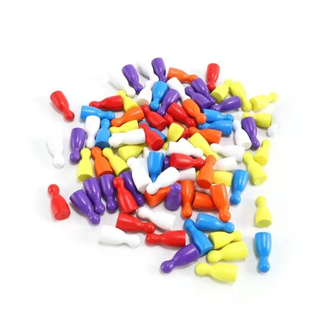 100 Pcs Colorful Wooden Chess  - Board Game Multiplayer 评论和价格