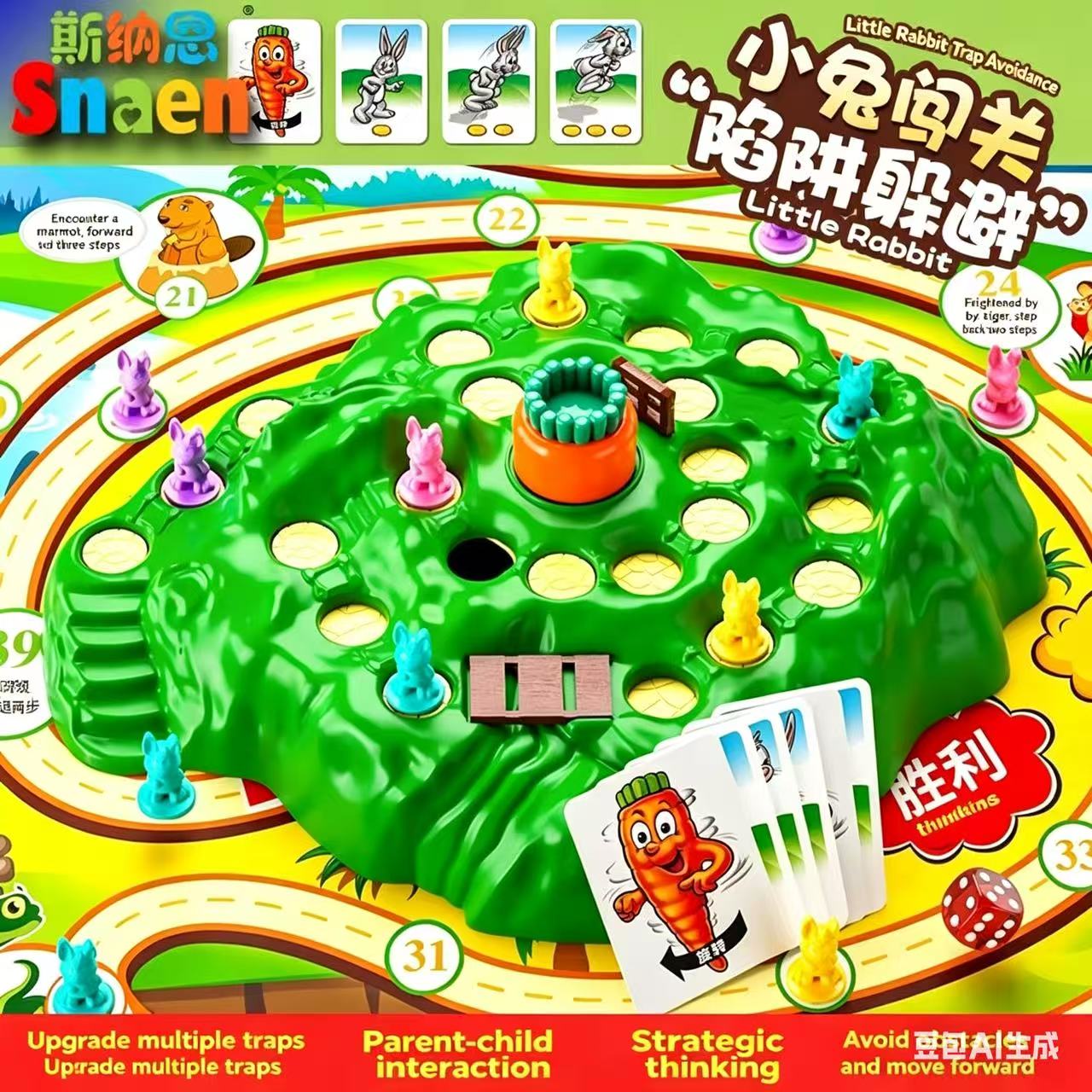 Hot Sale Fun Toy Rabbit Trap U - Board Game Saboteur 评论和价格