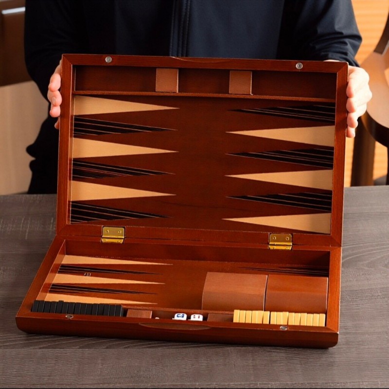 Solid Wood Backgammon 11-19 In - Board Game Operation 评论和价格