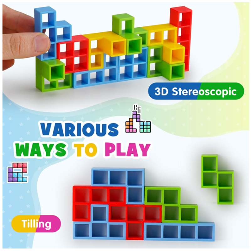 New 3D Tetris Tower Balancing  - Board Game Saboteur 评论和价格