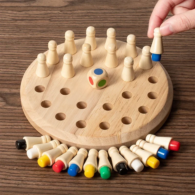 1PC Wooden Memory Match Stick  - Board Game Of Life 评论和价格