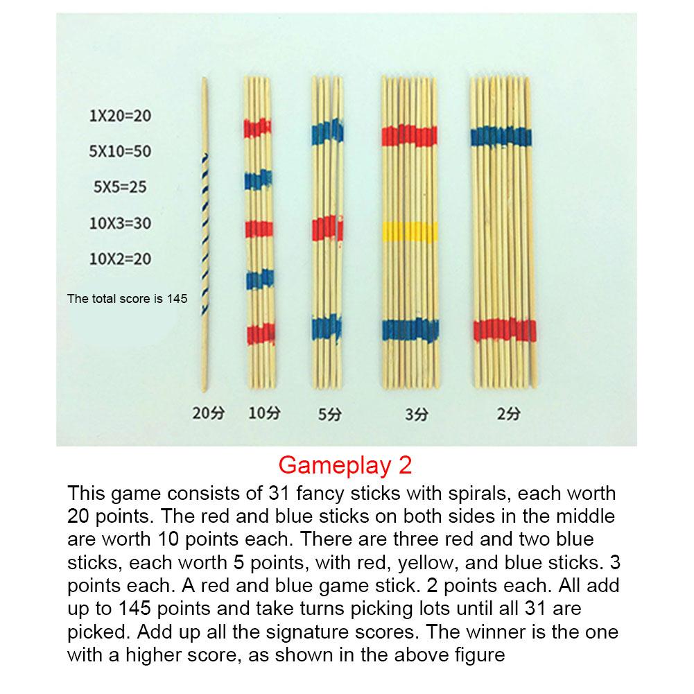 1Set Traditional Mikado Spiel  - Board Game Multiplayer 评论和价格