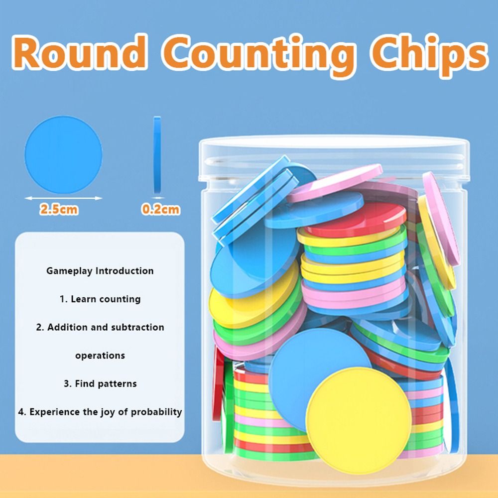 100pcs Plastic Counting Chips  - Board Game Operation 评论和价格